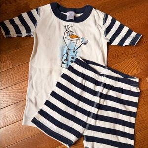 Hanna Andersson Olaf Striped Kids Pajama Set size 110 (5)